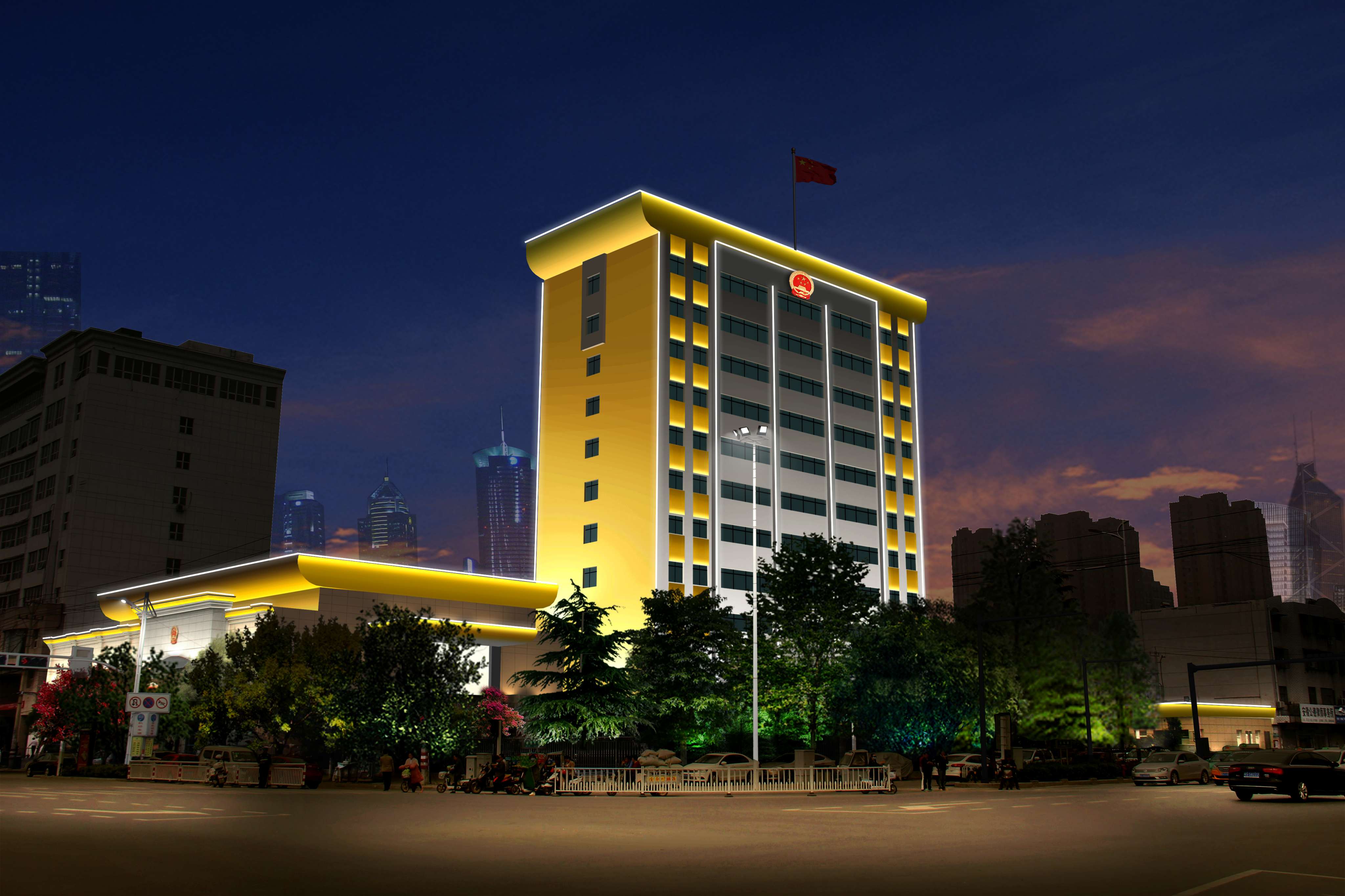 亳州市中人民法院楼体亮化